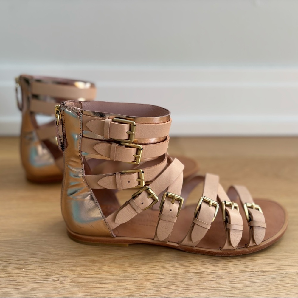 Vivienne Westwood Anglomania Michelle Rose Gold Sandals